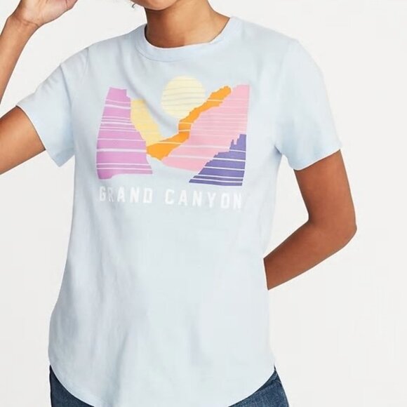 Old Navy Everywear Grand Canyon T-Shirt Scenic Graphic Short Sleeve Top Size XXL - Picture 1 of 4